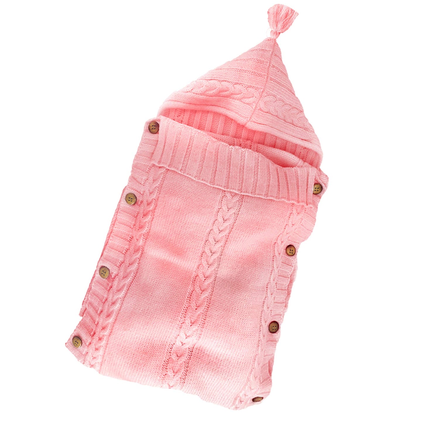XMWEALTHY Newborn Baby Wrap Swaddle Blanket Knit Sleeping Bag Receiving Blankets Stroller Wrap for Baby(Dark Gray) (0-6 Month)