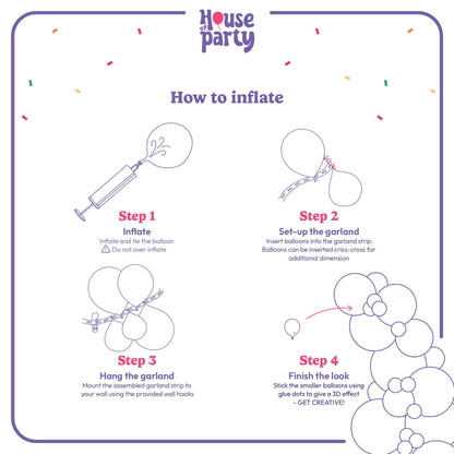 HOUSE OF PARTY 140PCS Pastel Rainbow Balloon Arch Garland Kit - Balloon Arch Kit-Birthday Balloons, Globos para Decoracion de Fiestas | Ideal for valentines day Baby Shower Party Decorations