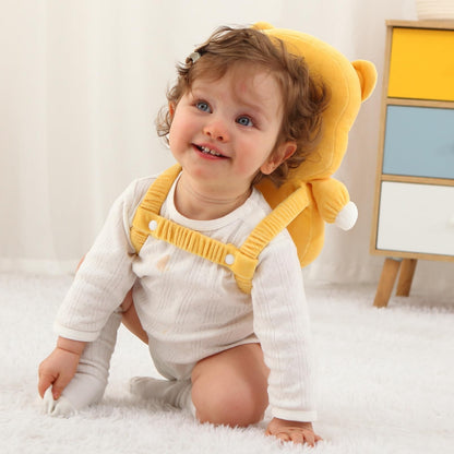 Baby Head Protector Backpack -Soft & Lightweight Pads - Prevents Bebes Backward Fall Astronauts Plush Stuffed