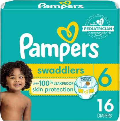 Pampers Baby Diapers - Swaddlers - Size 1, 198 Count, Ultra Absorbent Disposable Infant Diaper