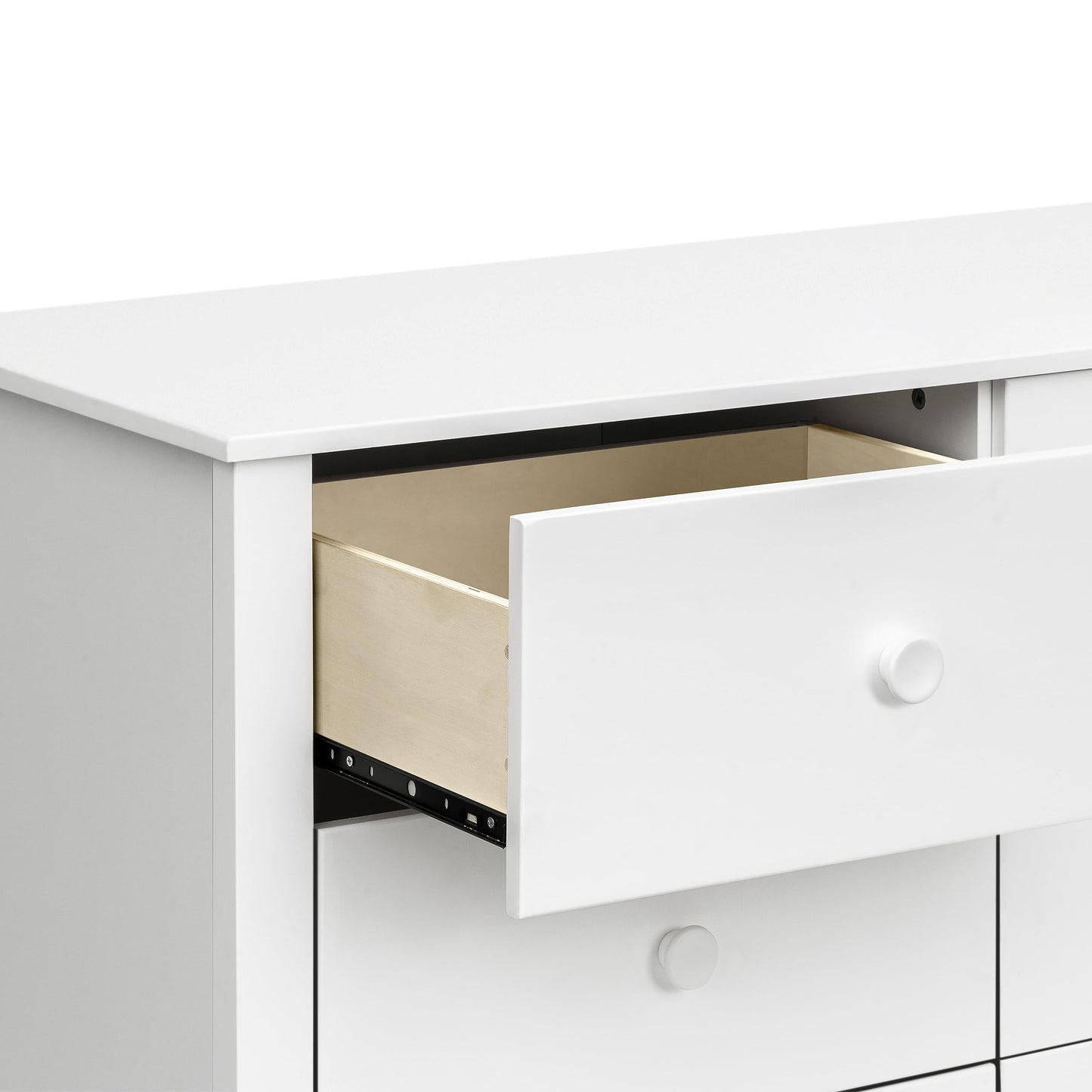 Babyletto Sprout 3-Drawer Changer Dresser with Removable Changing Tray in Washed Natural and White, Greenguard Gold Certified