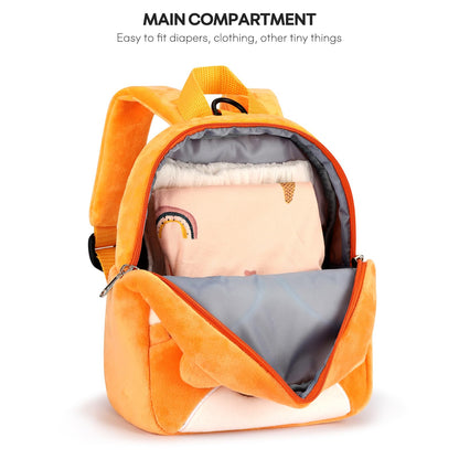 mibasies Toddler Backpacks for Girls 2-4: Plush Backpack -3D Animal Cartoon Mini Travel Bag -10 inch Toddler Backpack Leash