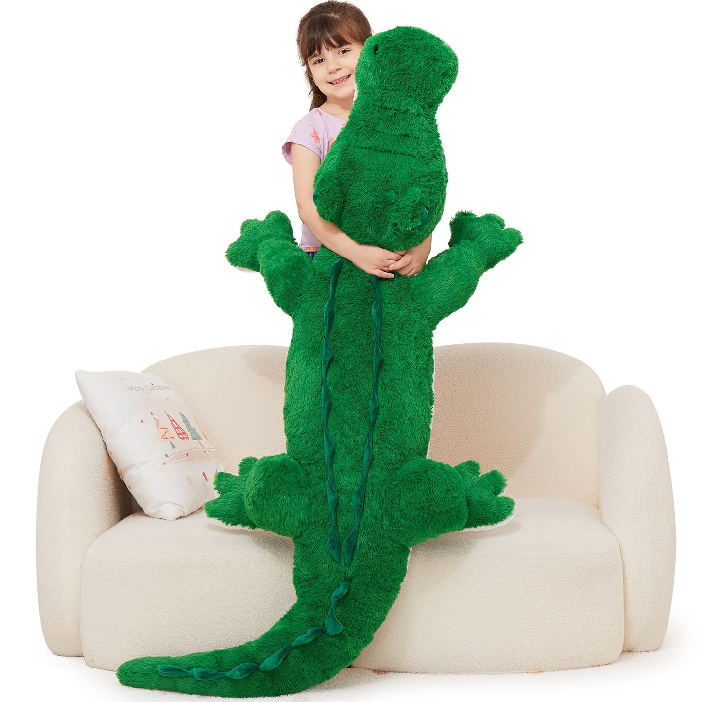 MorisMos Giant Alligator Stuffed Animal, 67inch Soft Large Alligator Plush Toy, Big Stuffed Crocodile Gifts for Kids Boys Girls