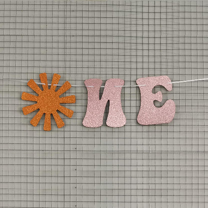 Pre-Strung Baby Shower Banner Oh Baby Sign Rose Gold Glittery Letters | Teddy Bear Gender Reveal Decorations | Baby Sprinkle Decorations for Girl Boy | Baby Gender Reveal Party Decoration Supplies