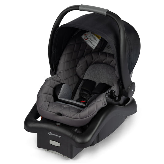 Safety 1ˢᵗ® onBoard™ Insta-Latch™ DLX Infant Car Seat with Base, Baby Car Seat for 4-30 lbs., Rear Facing Car Seat, Beach Rose