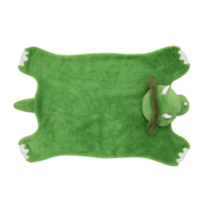 Plush PlushieRugs - Animal Rug for Kids Room, Fluffy Nursery and Fur Kids Rugs for Playroom - Big Large Stuffed Animals Irregular Shaped Rug that Works Great as Woodland Nursery Decor (Dinosaur)