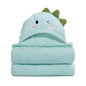 Hooded Baby Towels Boy for 0-6 Years, 50"x 32" Extra Large Toddler Bath Towels with Hood for Boys & Girls, 2-Pack Absorbent Thick Soft Gift for Kids Yellow Lion & Orange Monkey