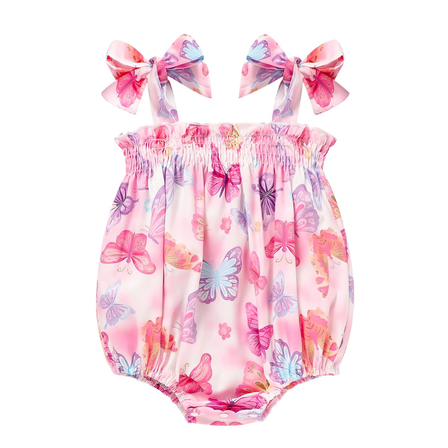 Baby Girl Summer Clothes Newborn Girl Outfits Cute Strap Baby Girl Romper Jumpsuit Infant Floral One Piece Bodysuit