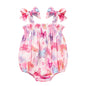 Baby Girl Summer Clothes Newborn Girl Outfits Cute Strap Baby Girl Romper Jumpsuit Infant Floral One Piece Bodysuit