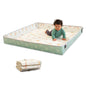 Infantino Foldable Soft Foam Mat, Extra Large Double-Sided Cushioned Portable Play Mat with Fold-Up Sides, Non Slip Crawling & Playing for Infants and Toddlers, Rainbows