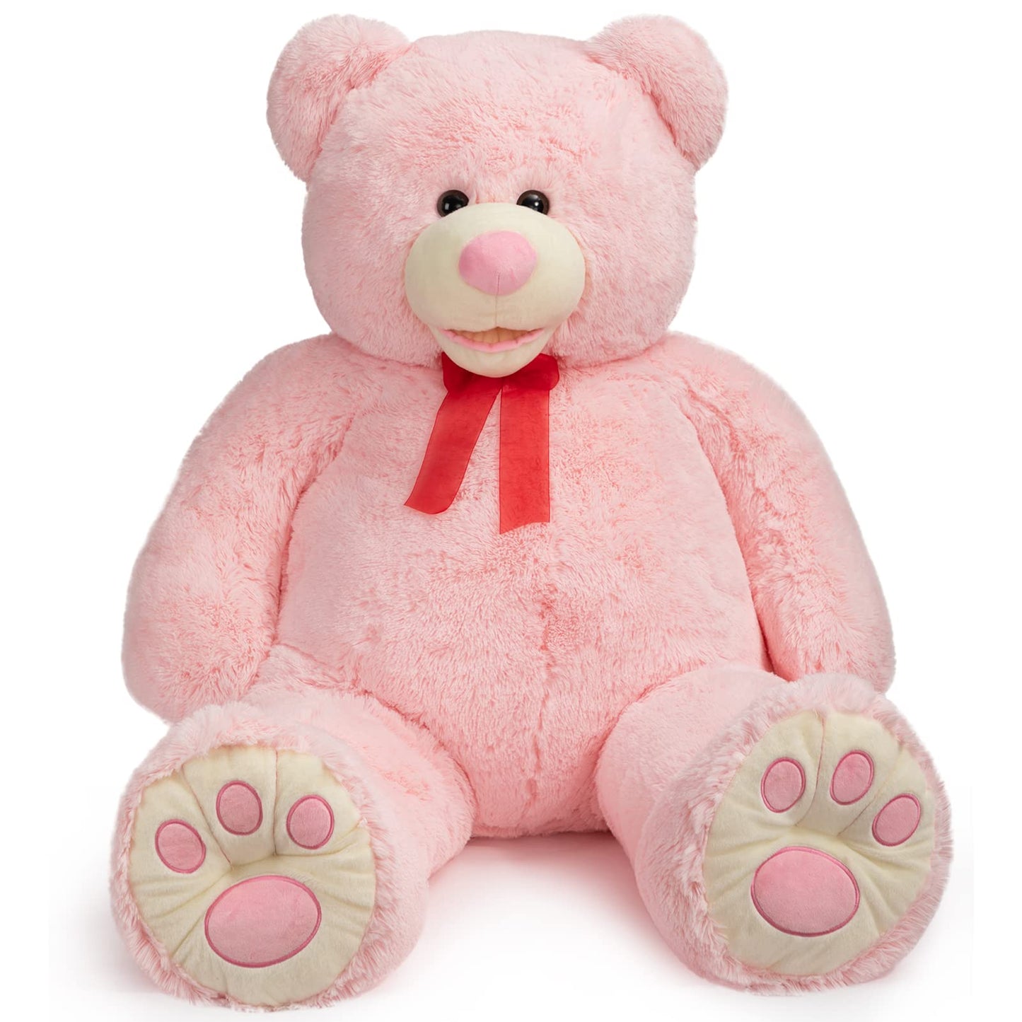 HollyHOME 6ft Teddy Bear Giant Teddy Bear Stuffed Animal with Embroidered Paws Holiday Valentine's Toy Gift for Girlfriend Kids 72 inches Brown