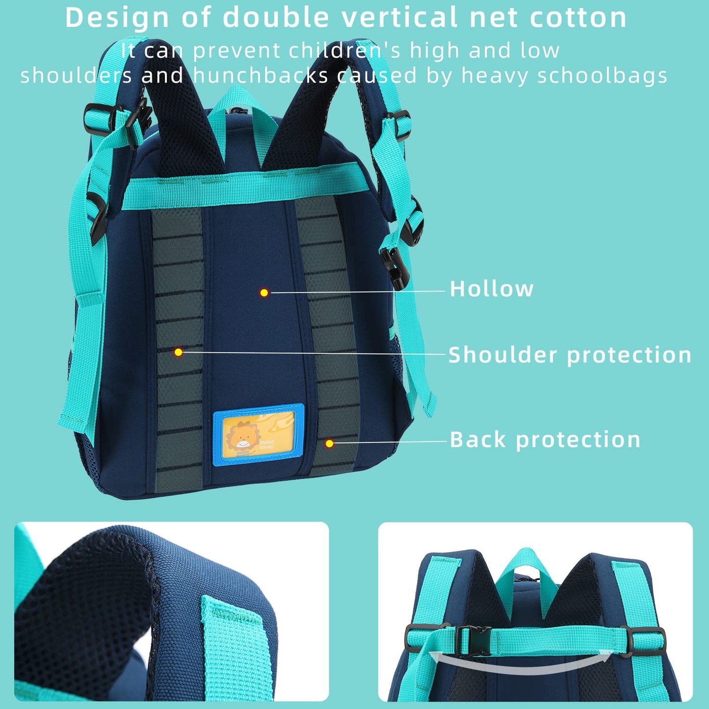 Car Dinosaur Kids Toddler Backpack for Boys and Girls Children Waterproof Preschool Bag(Red Music Party)