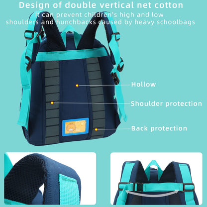 Car Dinosaur Kids Toddler Backpack for Boys and Girls Children Waterproof Preschool Bag(Red Music Party)
