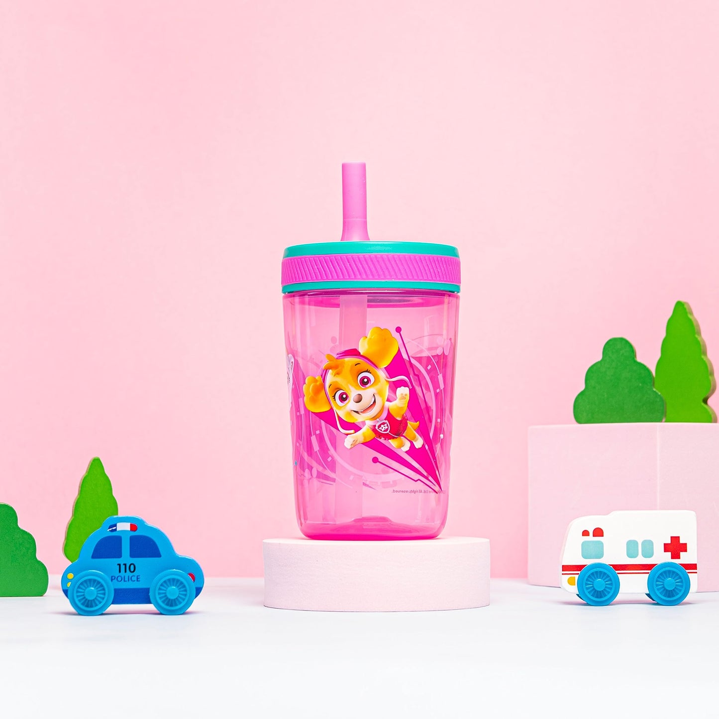 Zak Designs Disney Princess Kelso Toddler Cups For Travel or Home, 15oz 2-Pack Plastic Sippy Cups, Leak-Proof For Kids (Ariel, Aurora, Belle, Cinderella, Jasmine, Mulan, Rapunzel, Tiana)