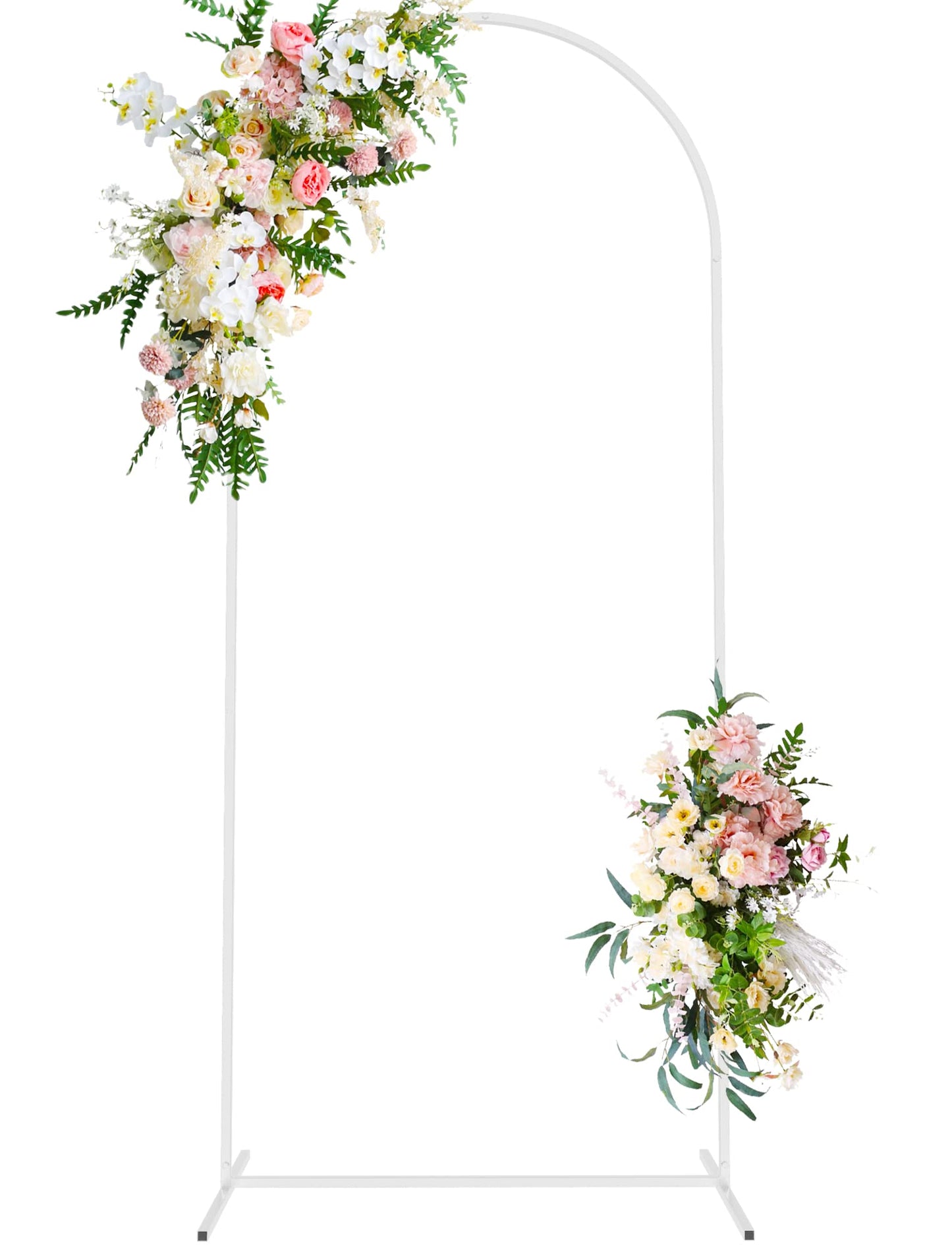 Wokceer 7.2 FT Wedding Arch Backdrop Stand, Gold Metal Arch Backdrop Stand for Wedding Ceremony Birthday Party Bridal Baby Shower Photo Booth Garden Floral Balloon Arches Decoration