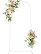 Wokceer 7.2 FT Wedding Arch Backdrop Stand, Gold Metal Arch Backdrop Stand for Wedding Ceremony Birthday Party Bridal Baby Shower Photo Booth Garden Floral Balloon Arches Decoration