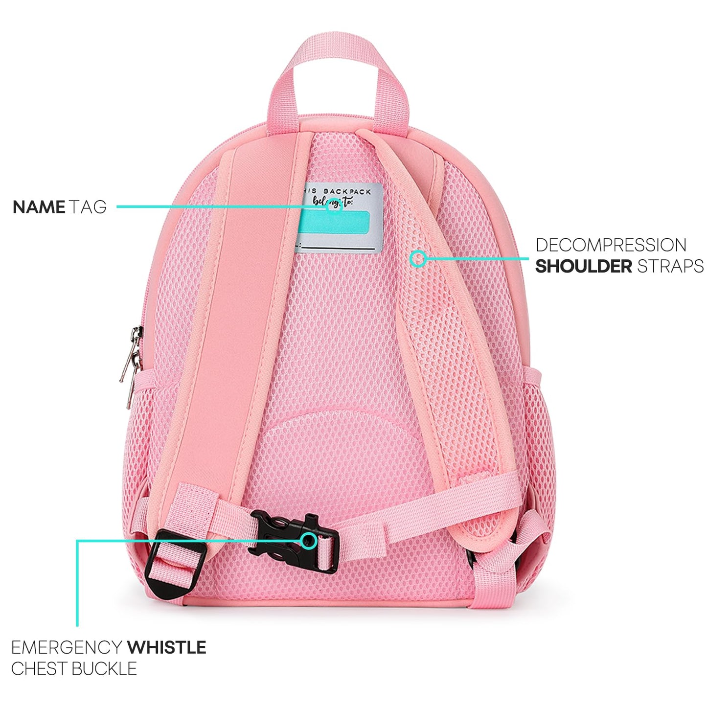 mibasies Toddler Backpacks for Girls 2-4: Baby Preschool Backpack - Kids Unicorn Backpack for Boys Girls - 12inch Mini School Bag