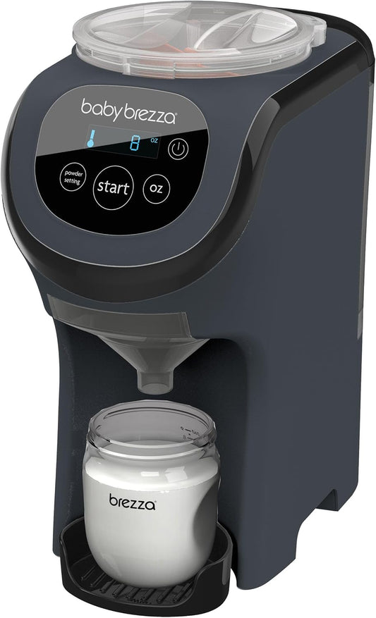 Baby Brezza Formula Pro Mini Baby Formula Mixer Machine Fits Small Spaces and is Portable for Travel– Bottle Makers Makes The Perfect Bottle for Your Infant On The Go, Charcoal