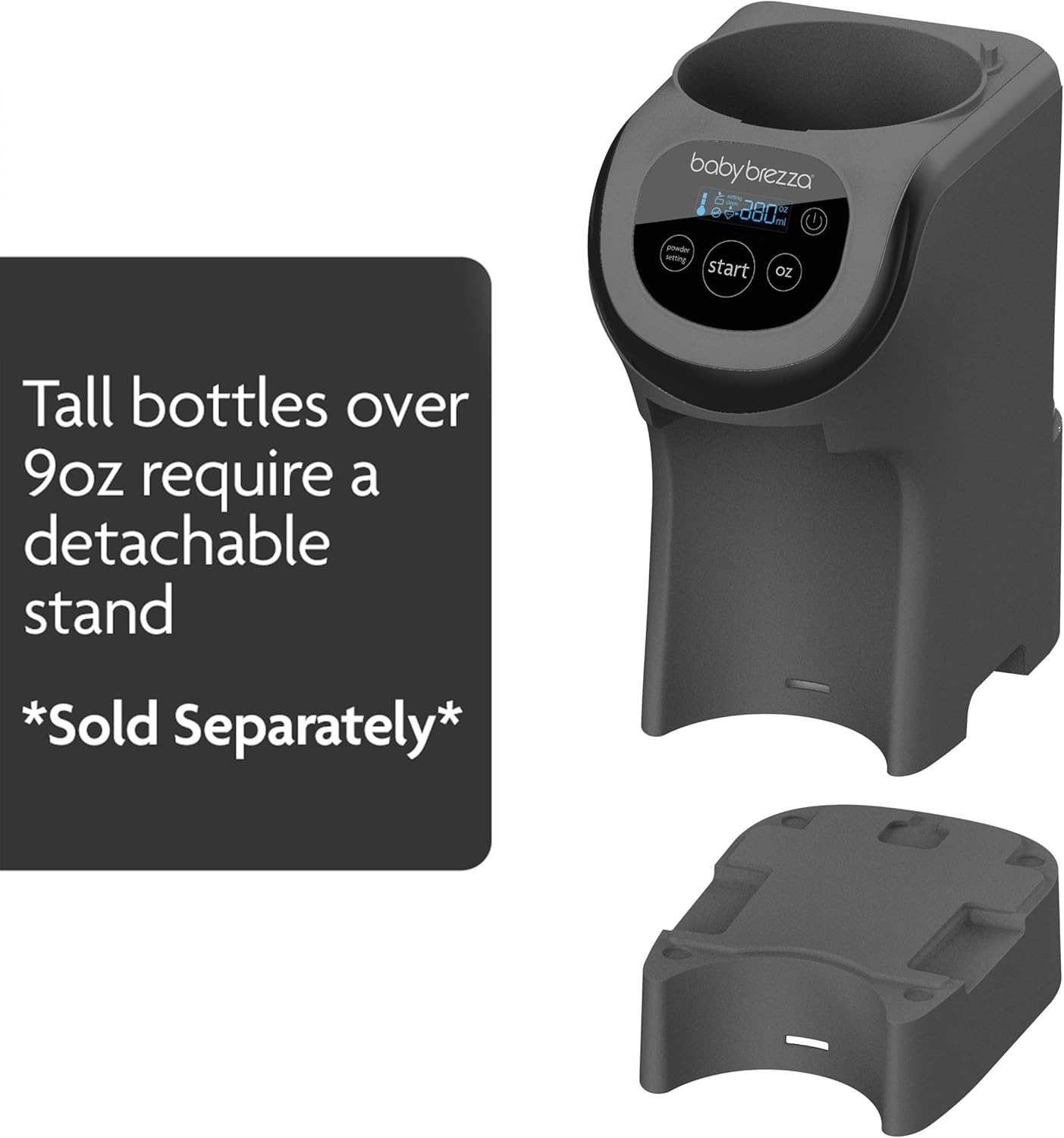 Baby Brezza Formula Pro Mini Baby Formula Mixer Machine Fits Small Spaces and is Portable for Travel– Bottle Makers Makes The Perfect Bottle for Your Infant On The Go, Charcoal