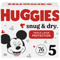 Huggies Size 1 Diapers, Snug & Dry Newborn Diapers, Size 1 (8-14 lbs), 38 Count, Packaging May Vary
