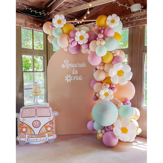 Dusty Blue Balloon Garland Kit - 137pcs Balloon Arch kit with Dusty Baby Blue, Sand White, White Balloons - Perfect for Baby Shower Wedding Boy Birthday Decoration