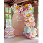 Dusty Blue Balloon Garland Kit - 137pcs Balloon Arch kit with Dusty Baby Blue, Sand White, White Balloons - Perfect for Baby Shower Wedding Boy Birthday Decoration