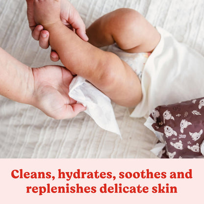 Huggies Calm Baby Wipes, Unscented, Hypoallergenic, 6 Push Button Packs (336 Wipes Total)