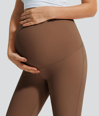 JOYSPELS Smooth Feeling Maternity Leggings Over The Belly with Pockets Workout Pregnancy Leggings