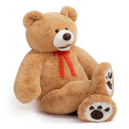 HollyHOME 6ft Teddy Bear Giant Teddy Bear Stuffed Animal with Embroidered Paws Holiday Valentine's Toy Gift for Girlfriend Kids 72 inches Brown