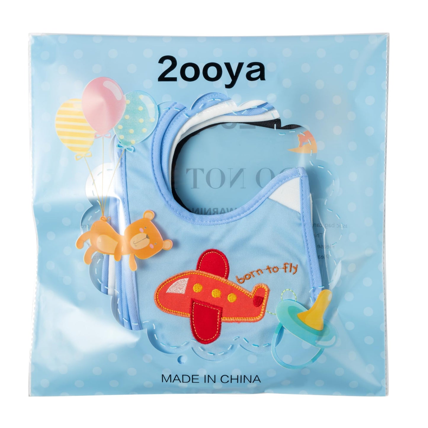 7Pcs Cotton Waterproof Baby Bibs Hook Loop Closure Newborn Bib Keepsake Baby Gift for Drooling Feeding Eating