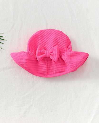 Mioglrie Baby Infant Swimsuit Girl Toddler Bathing Suit Girl Summer Beach Bikini Tankini Swimwear Hat 3-24 Months 2t-5t