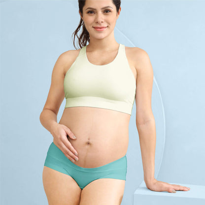 Intimate Portal Maternity Underwear Cotton Pregnancy Postpartum Panties Under the Bump Boyshort Briefs