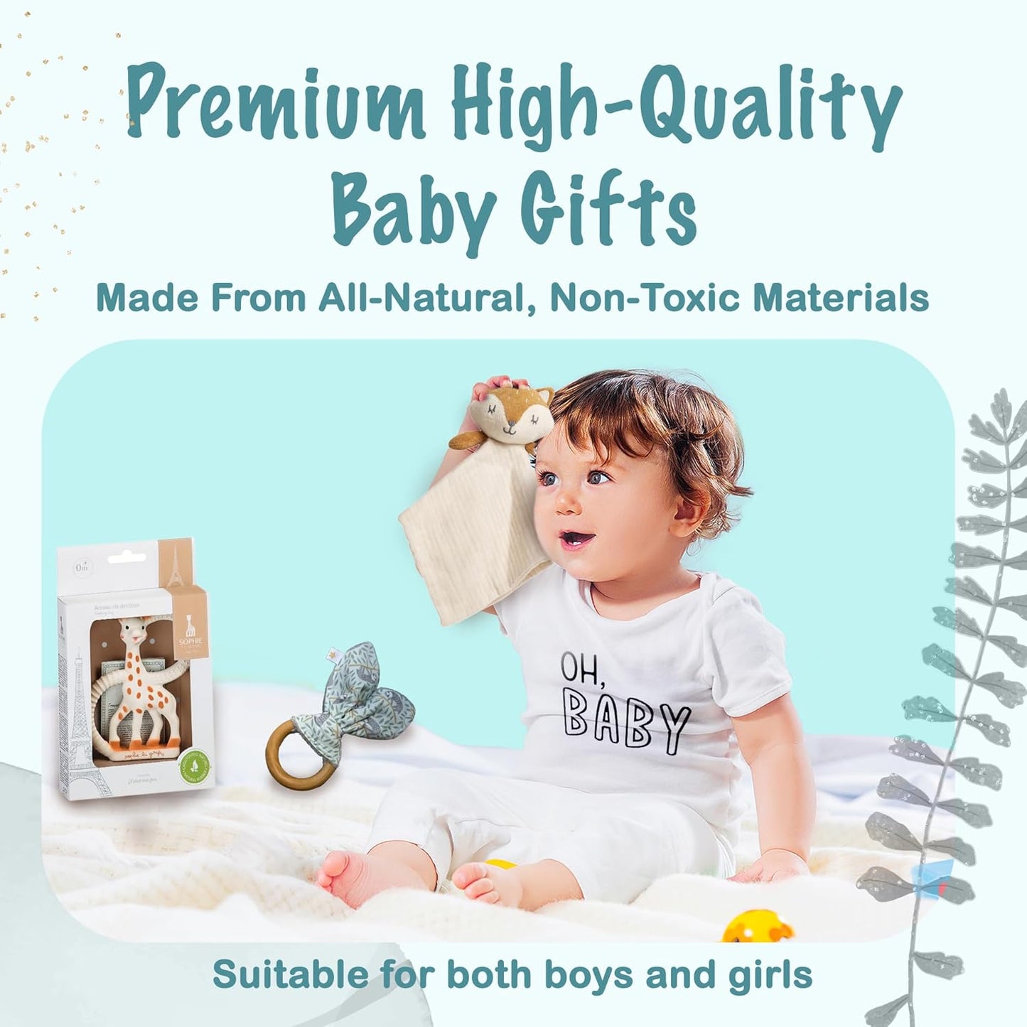 The Wrapped Company - New Dad Gift Basket - 10 Pcs Premium-Quality, All-Natural - Deluxe Present for Newborn Baby - New Father Gift Box