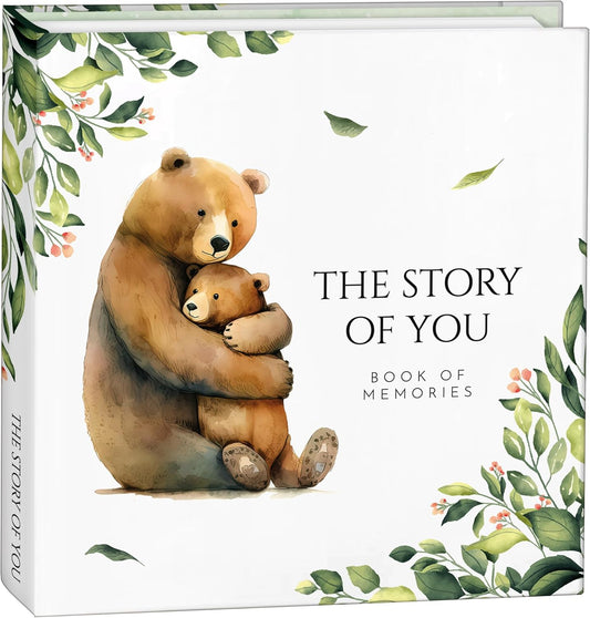 Keepsake Memory Book for Baby Boy Girl, First 5 Year Baby Book, Milestone Book That Captures Every Significant Event From Birth to Age 5, Gender Neutral Journal Scrapbook Photo Album