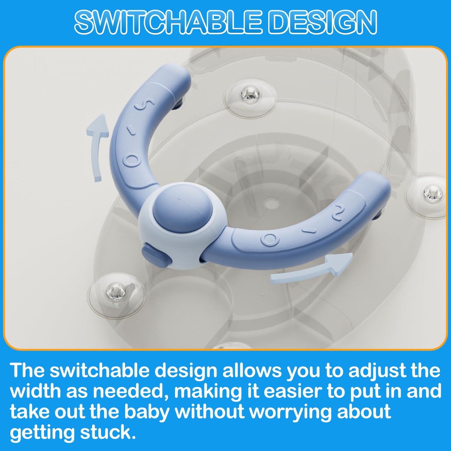 Baby Bath Seat for Babies 6 Months & up, Non-Slip Toddler Bath Seat for Baby & Newborn, Sit Up Bath Seat for Baby,Grey