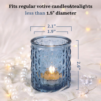 24pcs Pink Votive Candle Holders, Girl Baby Shower Decorations, Tealight Candle Holder for Valentine's Day, Wedding, Brithday Party, Table Centerpiece
