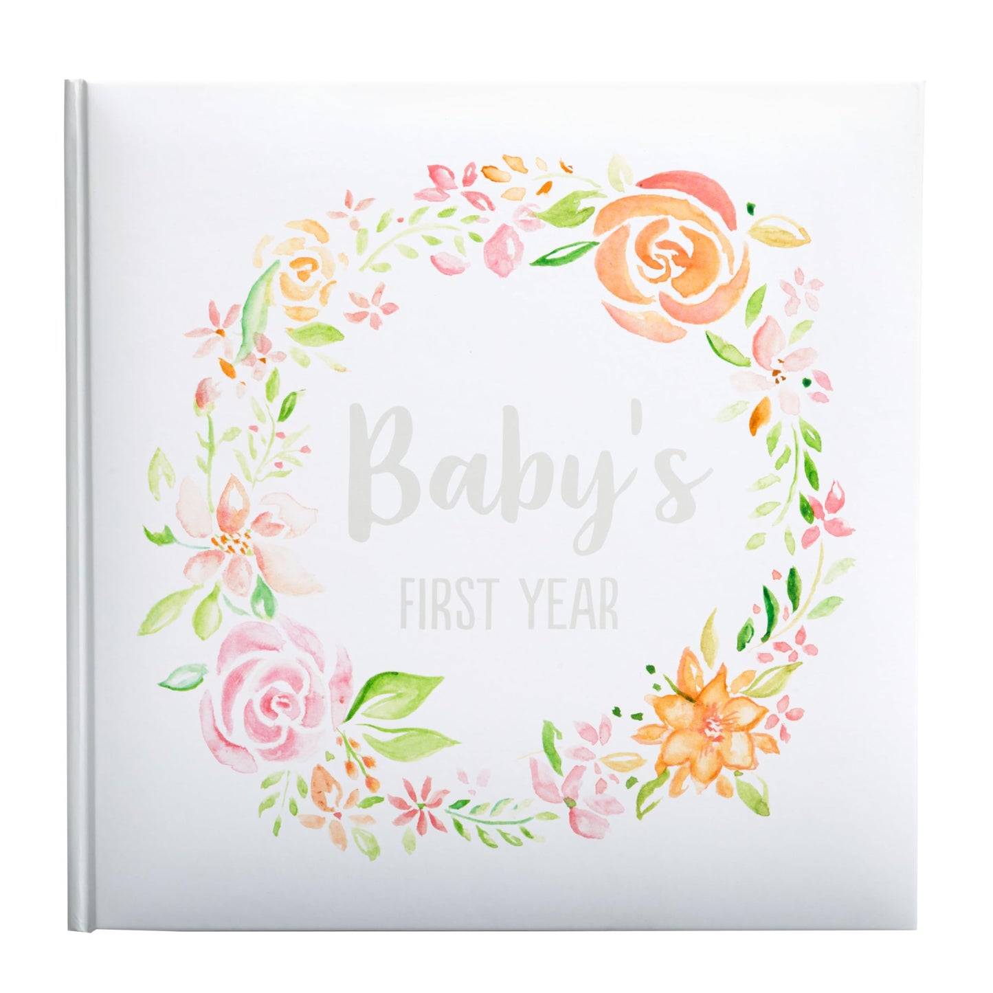 Kate & Milo Baby’s First Year Baby Memory Journal, Gender-Neutral Keepsake, Baby Milestone Memory Book and Photo Album, Perfect for Baby Showers, For New and Expecting Parents, Sky and Elephant