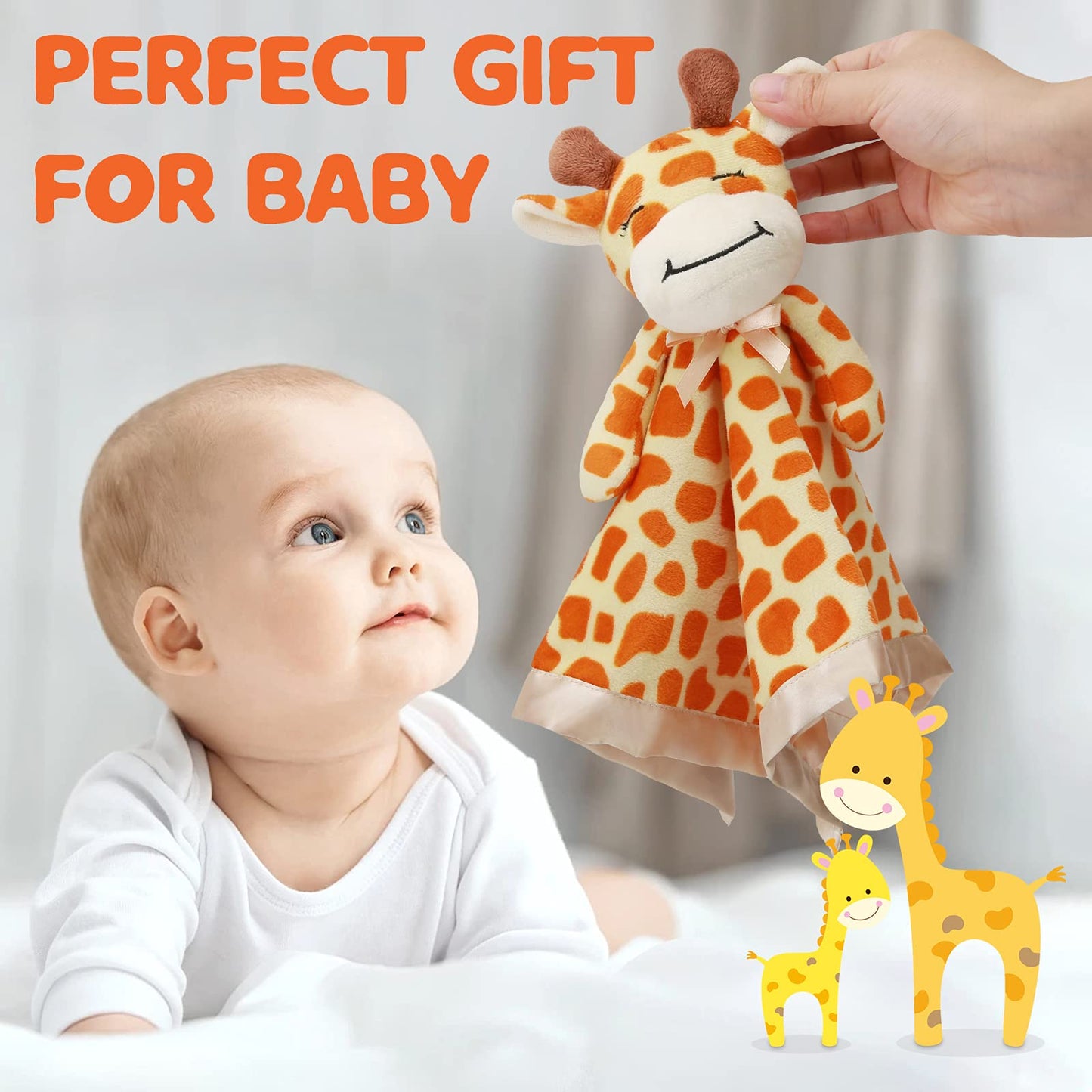 Pro Goleem Duck Security Blanket Soft Yellow Baby Lovey Unisex Lovie Baby Gifts for Newborn Toddler Snuggle Toy Stuffed Animal 16 Inch