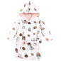 Hudson Baby Unisex Baby Mink with Faux Fur Lining Pool and Beach Robe Cover-ups