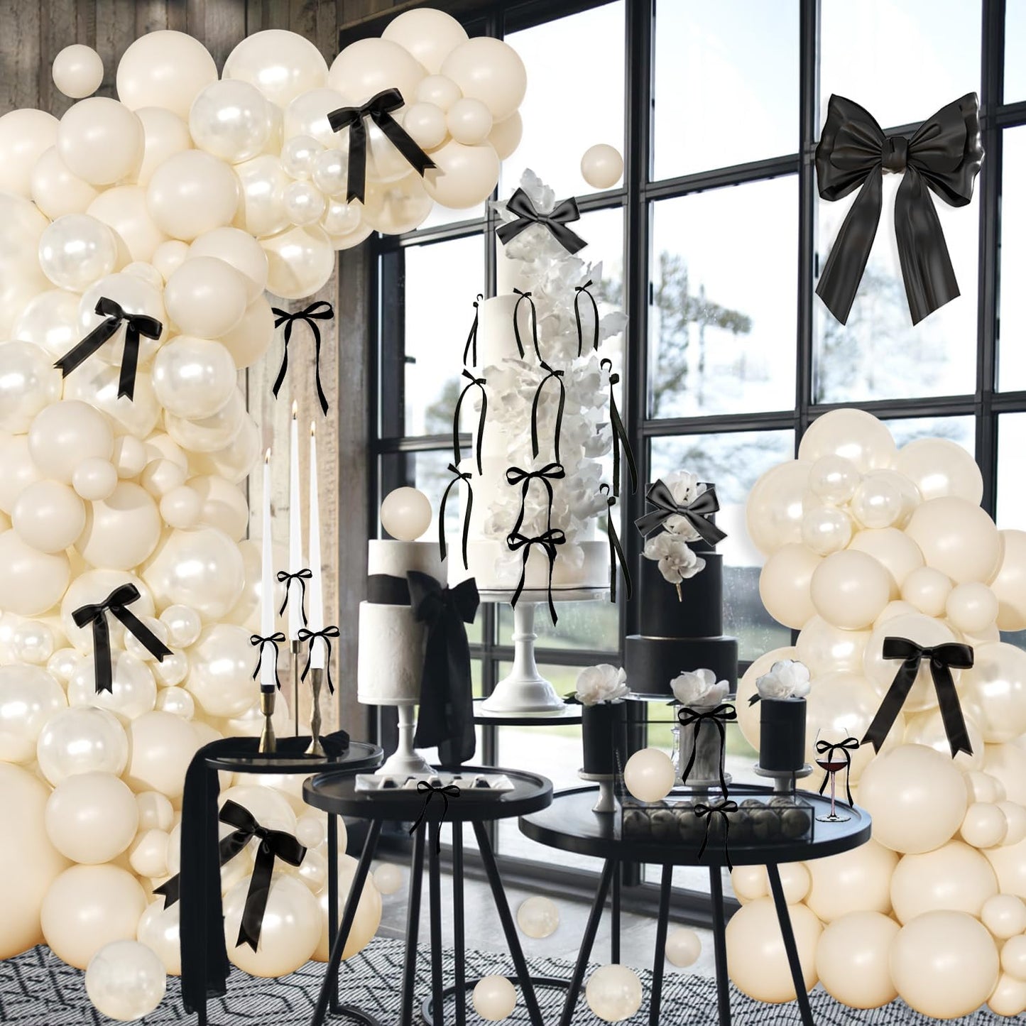 Dusty Pink Balloon Arch Kit 126 Pcs Pink and Sand White Balloon Arch Garland Kit Include Dusty Pink Sand White Balloons for Wedding Birthday Baby Shower Gender Reveal Decorations