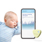 Bellybutton Smart Breathing Baby Monitor for Safer Sleep with Gentle Vibration, App Notifications, Easy to Clip, Portable, Medical-Grade Materials & Non-Bulky Design