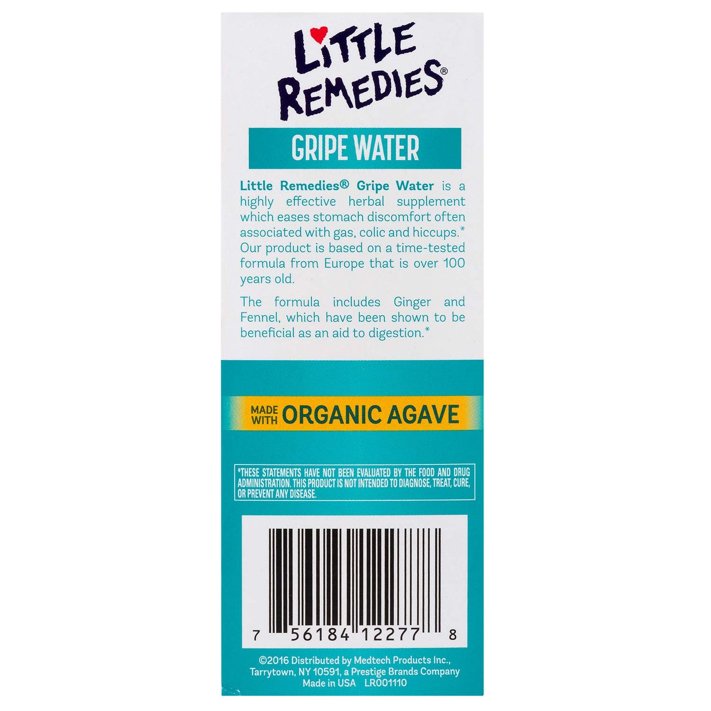 Little Remedies Gripe Water for Babies, Colic and Baby Gas Relief for Newborns, 4 Fl Oz, 3 Pack