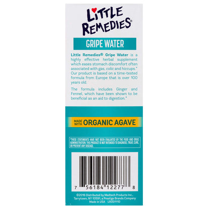 Little Remedies Gripe Water for Babies, Colic and Baby Gas Relief for Newborns, 4 Fl Oz, 3 Pack