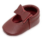 BirdRock Baby Bow and Knot Moccasins - Genuine Leather Baby Girl Shoes
