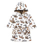 Hudson Baby Unisex BabyMink with Faux Fur Lining Pool and Beach Robe Cover-ups