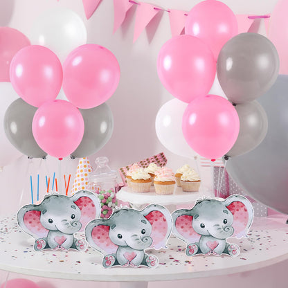 4 Sets Balloon Stand Kit for Table Bear Baby Shower Tables Centerpieces with Balloon Boy Baby Shower Decorations for Bear Theme Gender Reveal Birthday Party Table Decorations Supplies (Brown Bear, 4)