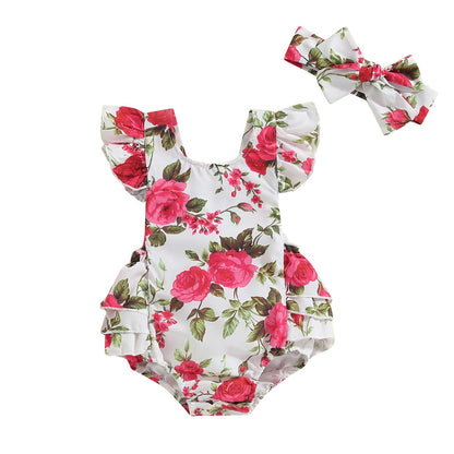 Baby Girls Summer Denim Romper Clothes Dress Newborn Onesie Sunsuit 3 6 9 12 18 Months One-Piece Jumpsuits Outfits