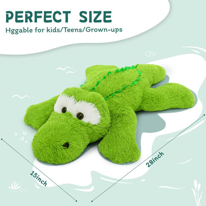 Tezituor 43.3 inch Giant Whale Stuffed Animal, Large Stuffed Whale Plush Ocean Toys, Hugging 4ft Soft Whale Plush Pillow for Girls Boys
