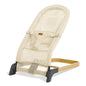 Foldable Baby Bouncer, Baby Seat with 3 Adjustable Heights, Portable Newborn Rocker, Ergonomic Bouncy Seat for Natural Bounce, Bouncer for Babies 0-6 Months, Soft Cotton (Beige)