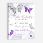 Personalized A Little Snowflake Is On The Way Welcome Sign, Pink, Girl, Winter Baby Shower Canvas